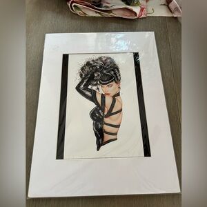 Bettie Page Olivia Pin Up Art Print